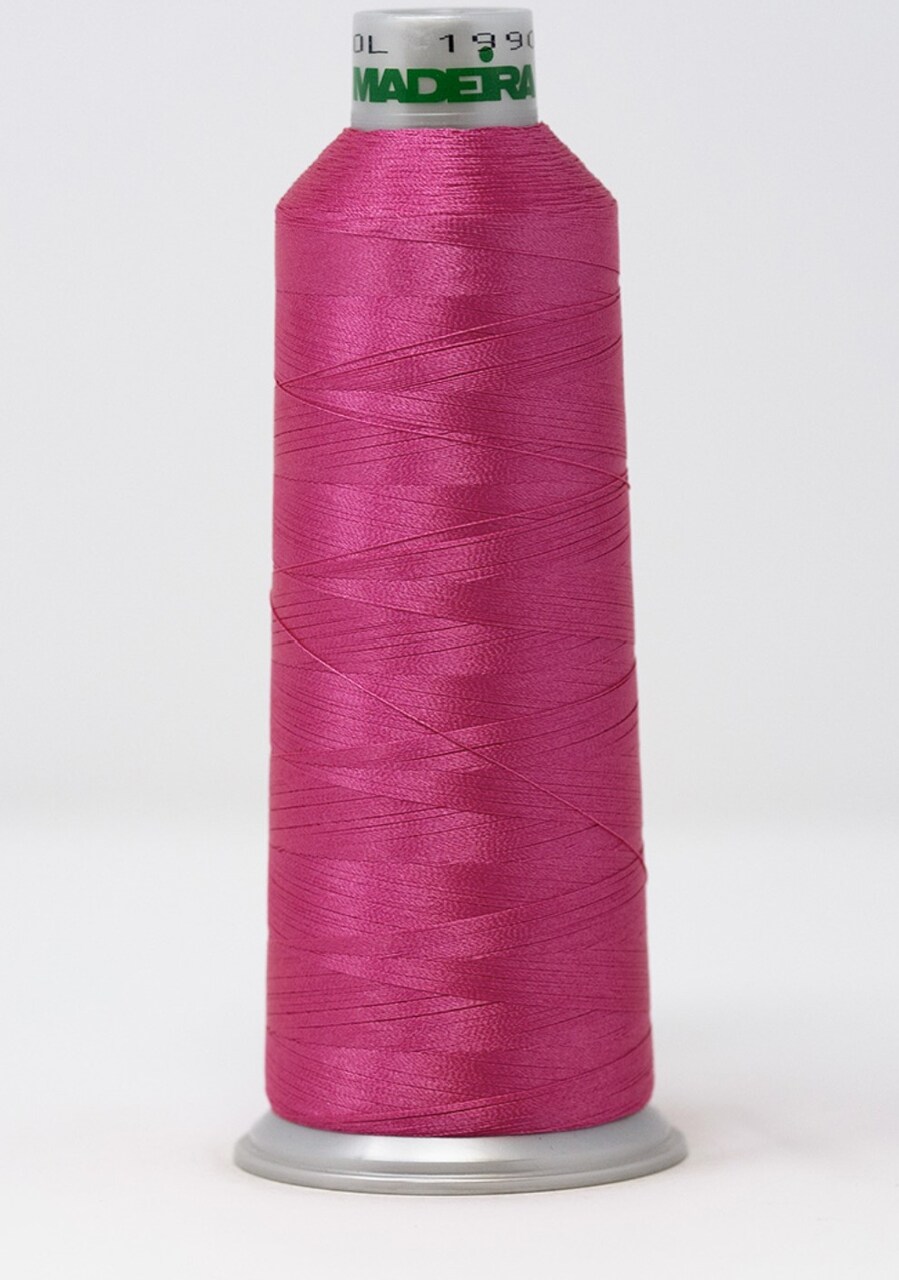 Polyneon Machine Embroidery Thread -- 5,500 yards cone -- Pink Rose Color, Ref. #1990 by Madeira®